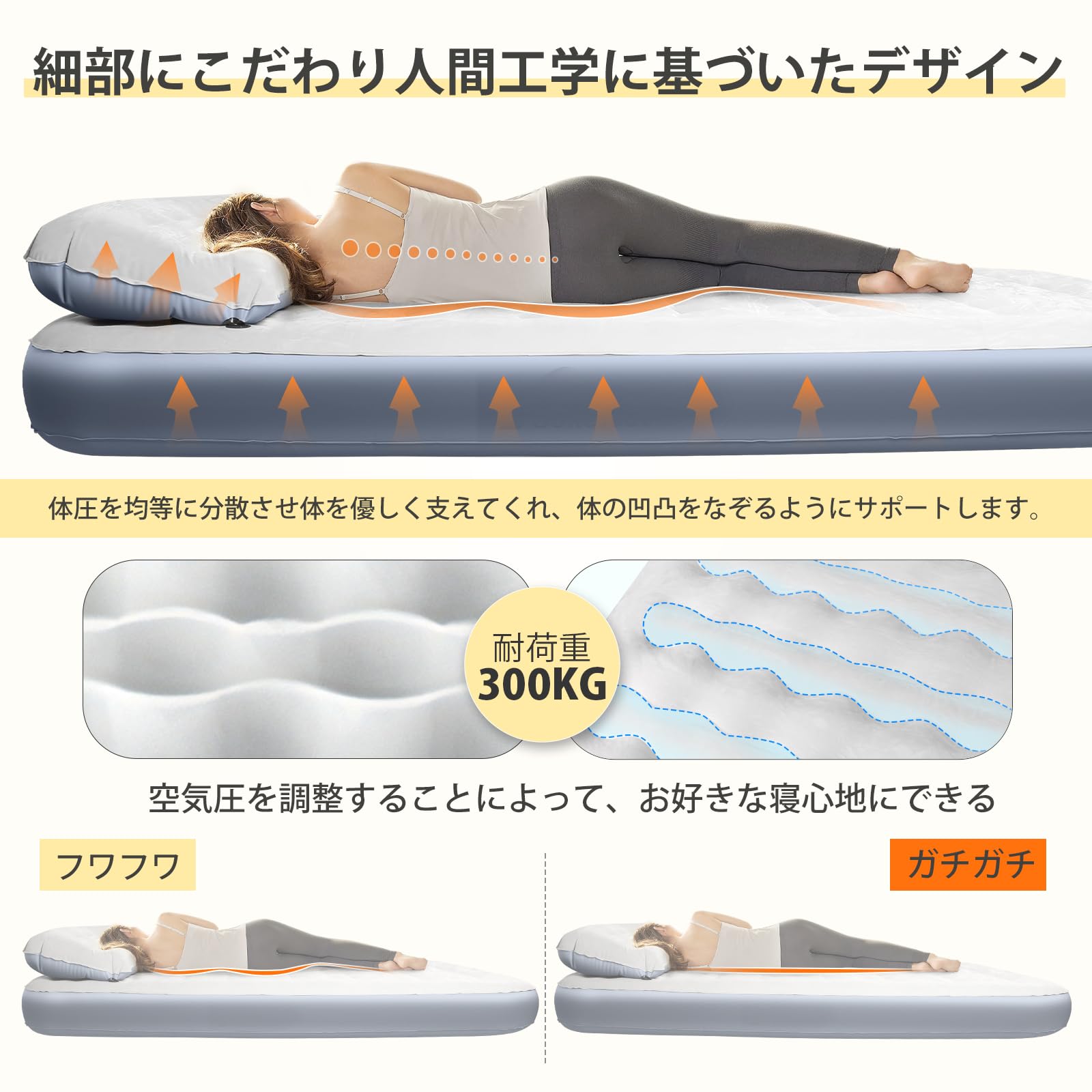 Amazon.co.jp: エアーベッド (ダブルサイズ(厚さ25CM)) : スポーツ 