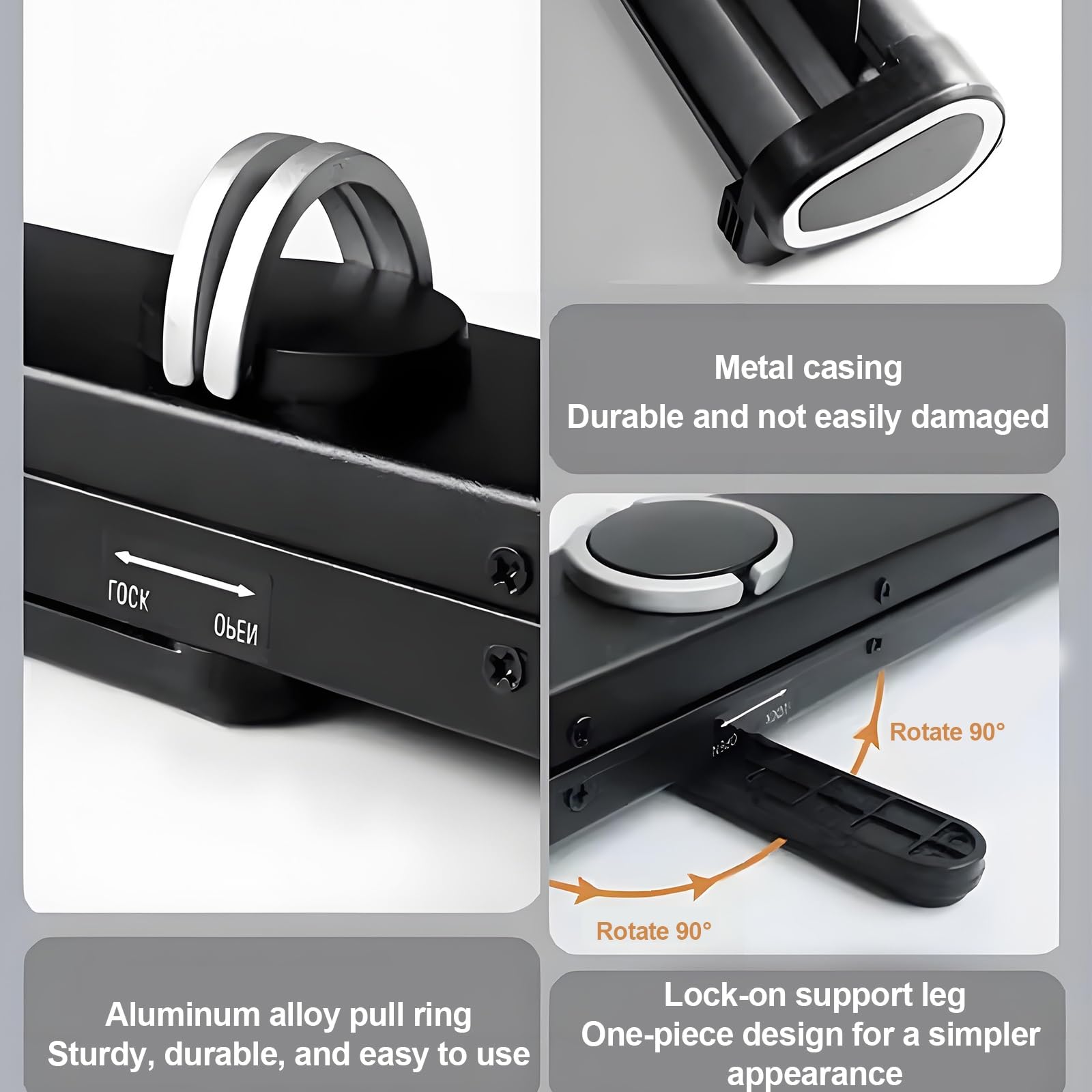 Schermo Portatile Alta Definizione 4K Telo per Proiettore Design ad Estensione Rapida Schermo da Tavolo Mobile Senza Installazione Adatto per Home Theater Campeggio(81 * 60cm)