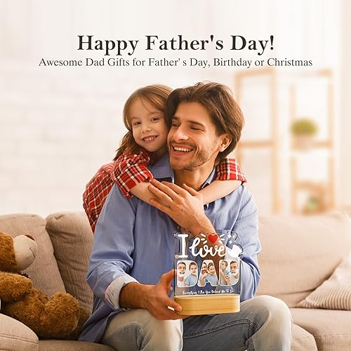 Miniatura 2 de Bemaystar Lámpara personalizada con imagen, regalos de mamá, luces nocturnas personalizadas, regalos de acrílico para el día de la madre para mamá