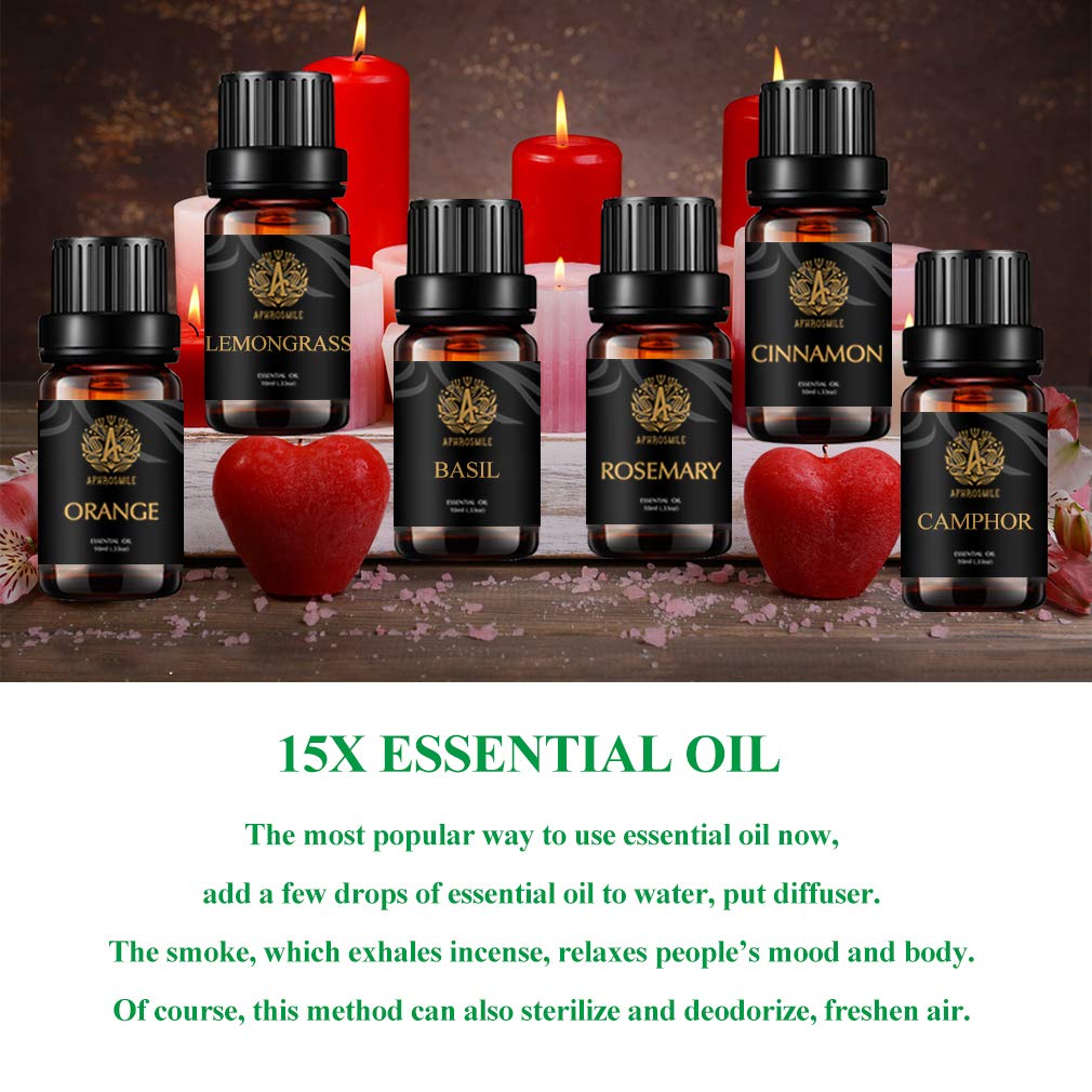 100% reine Ylang Ylang ätherische Öle Set für Diffusor,15x10ml Aromatherapie Sandelholz ätherisches Öl für Diffusor, Clary Salbei ätherisches Öl Set für Luftbefeuchter-JasminÖle...