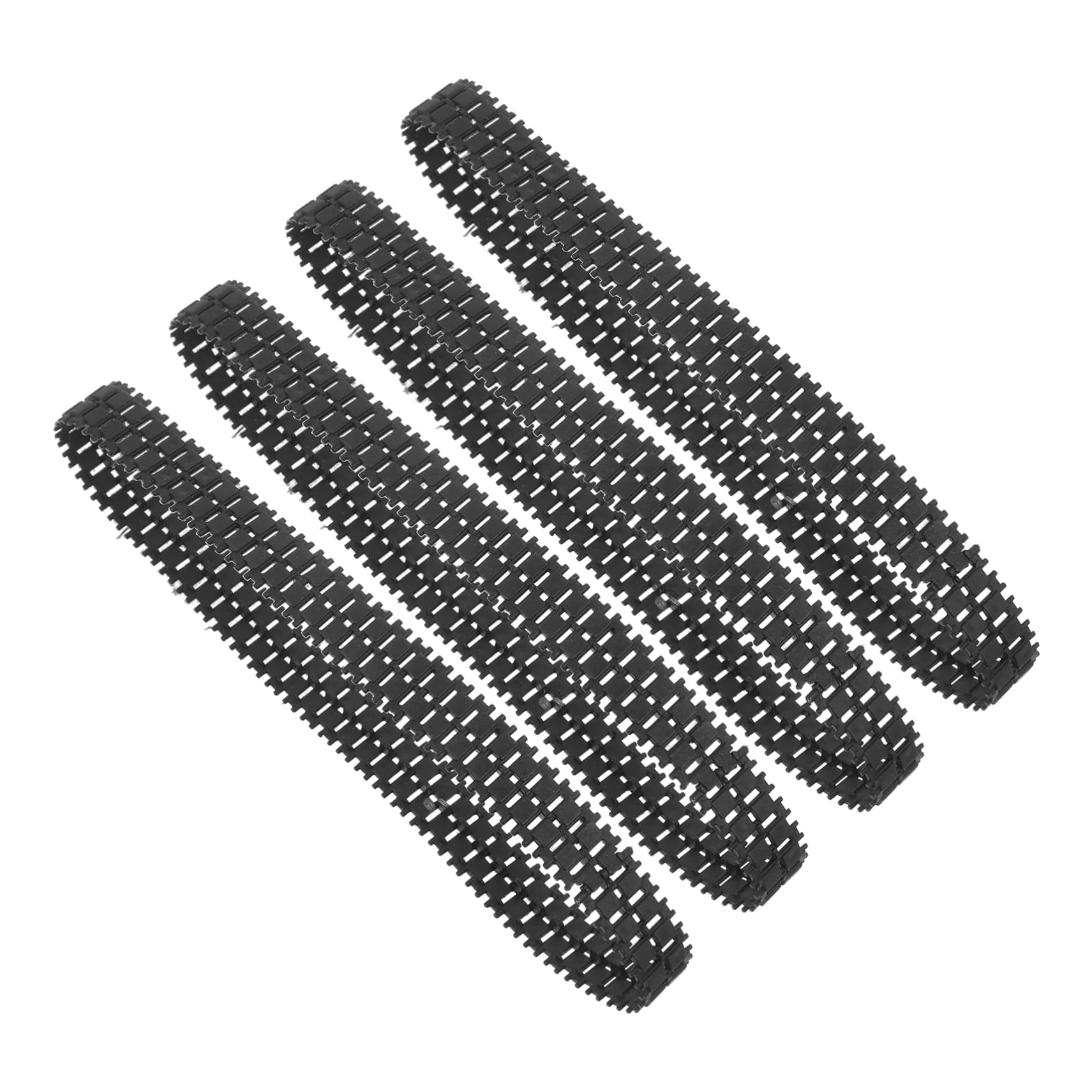 JOINPAYA Rubber Tank Tracks Set of 4 DIY Tank Treads for Toy Cars Replacement Tracks for Model Tanks Strong Grip