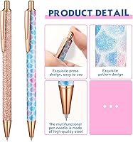 Vista 3 de Spakon 4 Pcs Weeding Tools for Vinyl, 2 Pcs Air Release Pen Glitter Craft Weeding Point Retractable Pin Pen with 2 Pcs Felt Squeegees Scraper for