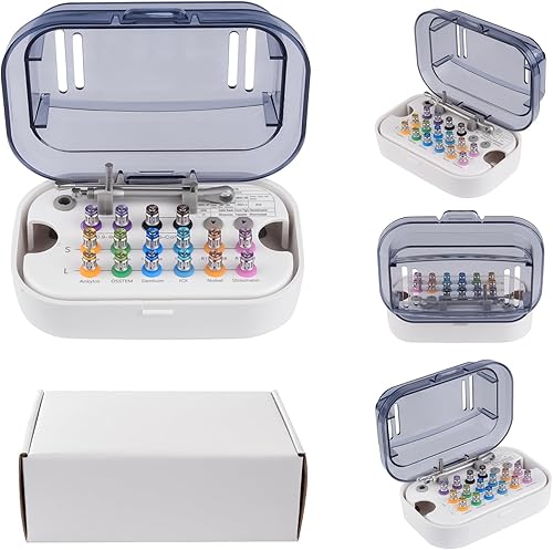 Llave dinamométrica universal de implante de trinquete 10-70NCM herramientas de reparación de destornilladores Kit de prótesis de implantes con 16