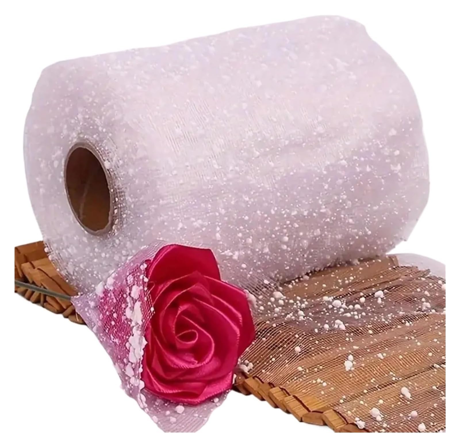 Rotolo di filato a rete in organza | Multicolor 15x1500 cm: Fiori fai da te e Confezioni Regalo(Wit)