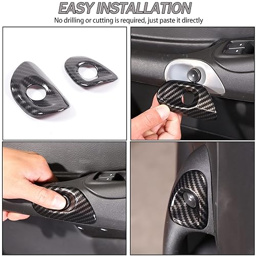 Miniatura 6 de Lcojicep Botón de interruptor de automóvil compatible con Corvette C6 Z06 ZR1 2005-2013 Interruptor de puerta, interruptor de puerta, panel de marco