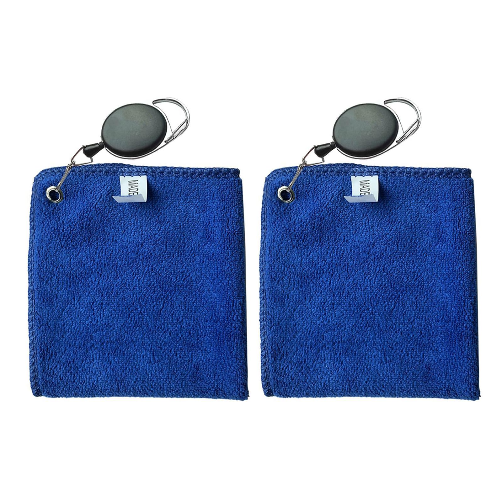 EXQIOUR Golfs Towel for Bag, Water Absorption Cleaning Cloth Clean Towel Golfs Club Head Wipe Cloth with Portable Buckle Hook Club Cleaning Tool