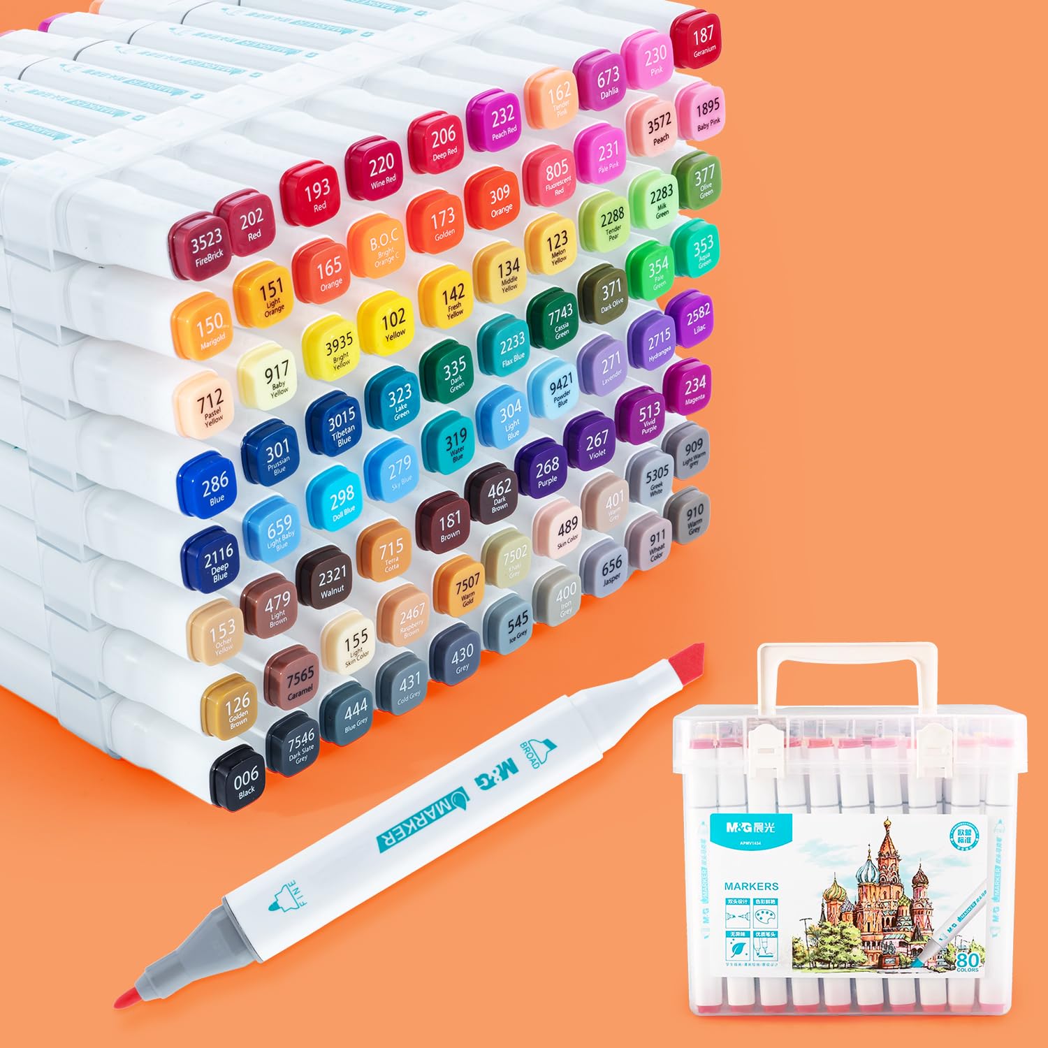 Marqueur 80 couleurs M&G de qualité supérieure pour les beaux-arts - 8