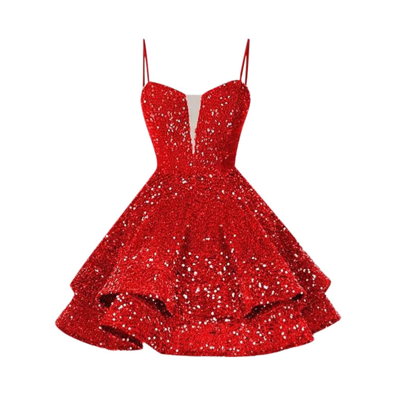 Robe Femme Chic Et Elegant Tenue De Fete Noel Réveillon Soirée Princesse Soiree Nouvel an Année 20 Brillante Reveillon Paillettes Fête Sequins Paillette a Sequin Cocktail Elegante Annee