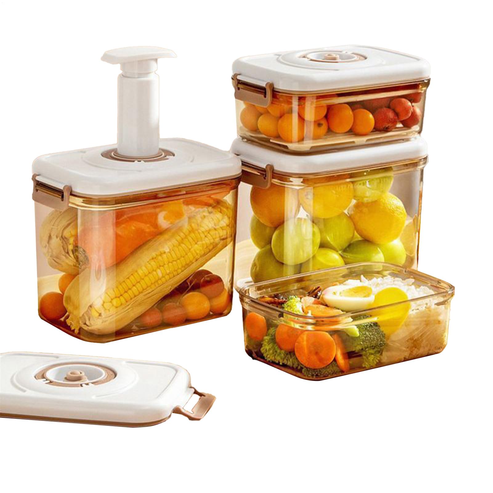 Pojemnik na żywność Szczelne Słoiki I Pudełka Do Mikrofalówki | Pojemniki próżniowe do przygotowania posiłków do szczelnego lunchboxa, lodówki, zamrażarki, kuchni, kempingu, pikniku,