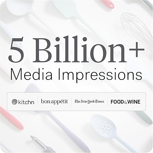 Miniatura 7 de GIR: Get It Right Juego de 10 piezas de utensilios de cocina esenciales de silicona - Cucharón, Espátula, Volteador, Cuchara y Cuchara de borde -