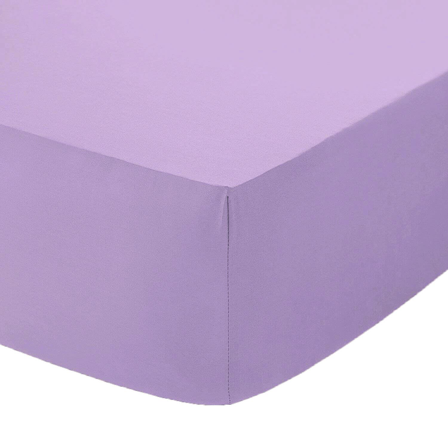 Comfy Nights Lilac - 40Cm Deep Extra Deep 16"(40Cm) 100% Egyptian Cotton Fitted Bed Sheet (4Ft (Small Double, )