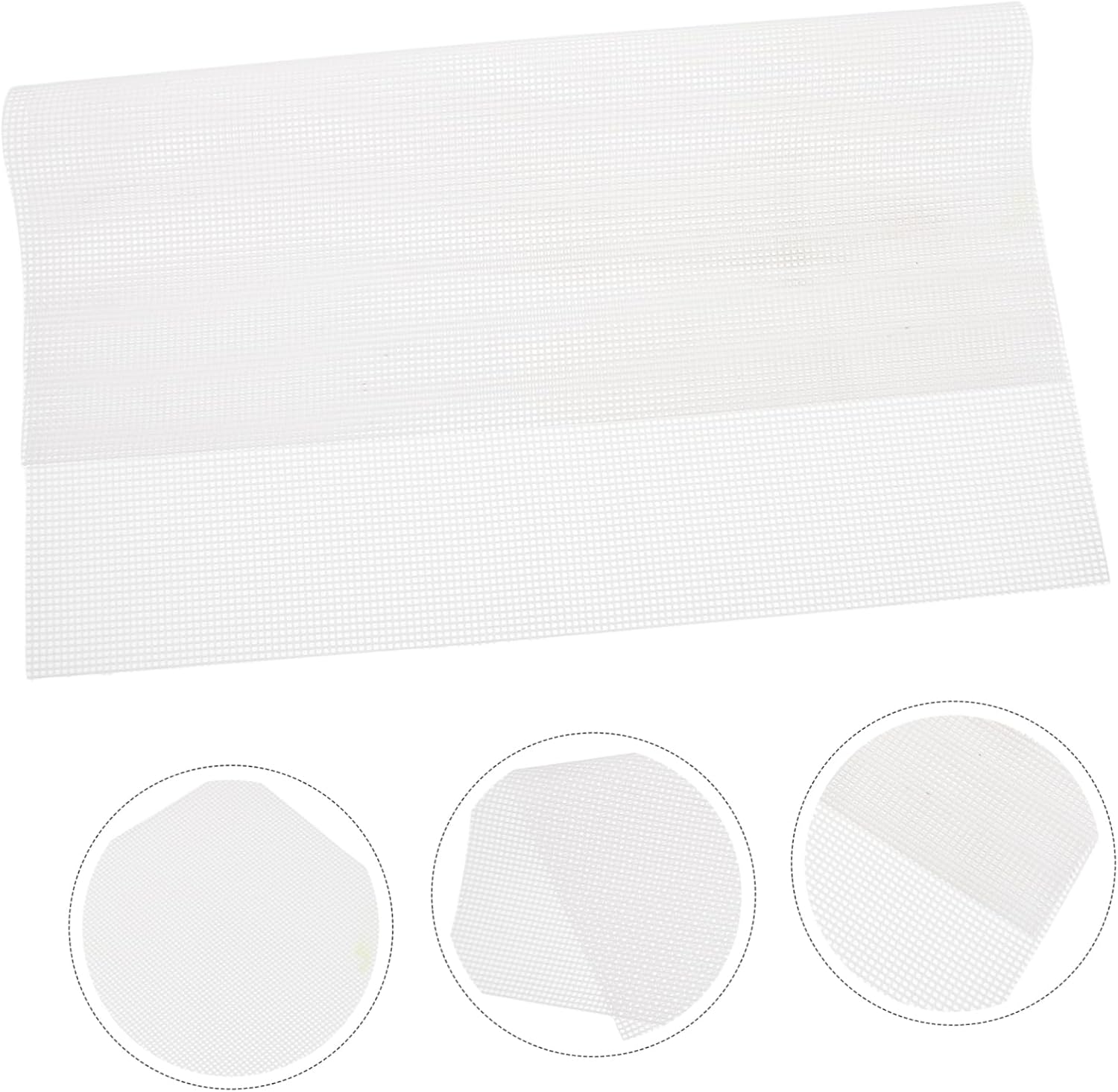 6Pcs Silicone Dehydrator Mats Reusable Nonstick Baking Tray for Jerky Fruits Veggies Food Grade Silicone Flexible Mesh Design for Easy Storage Safe Heat Resistant