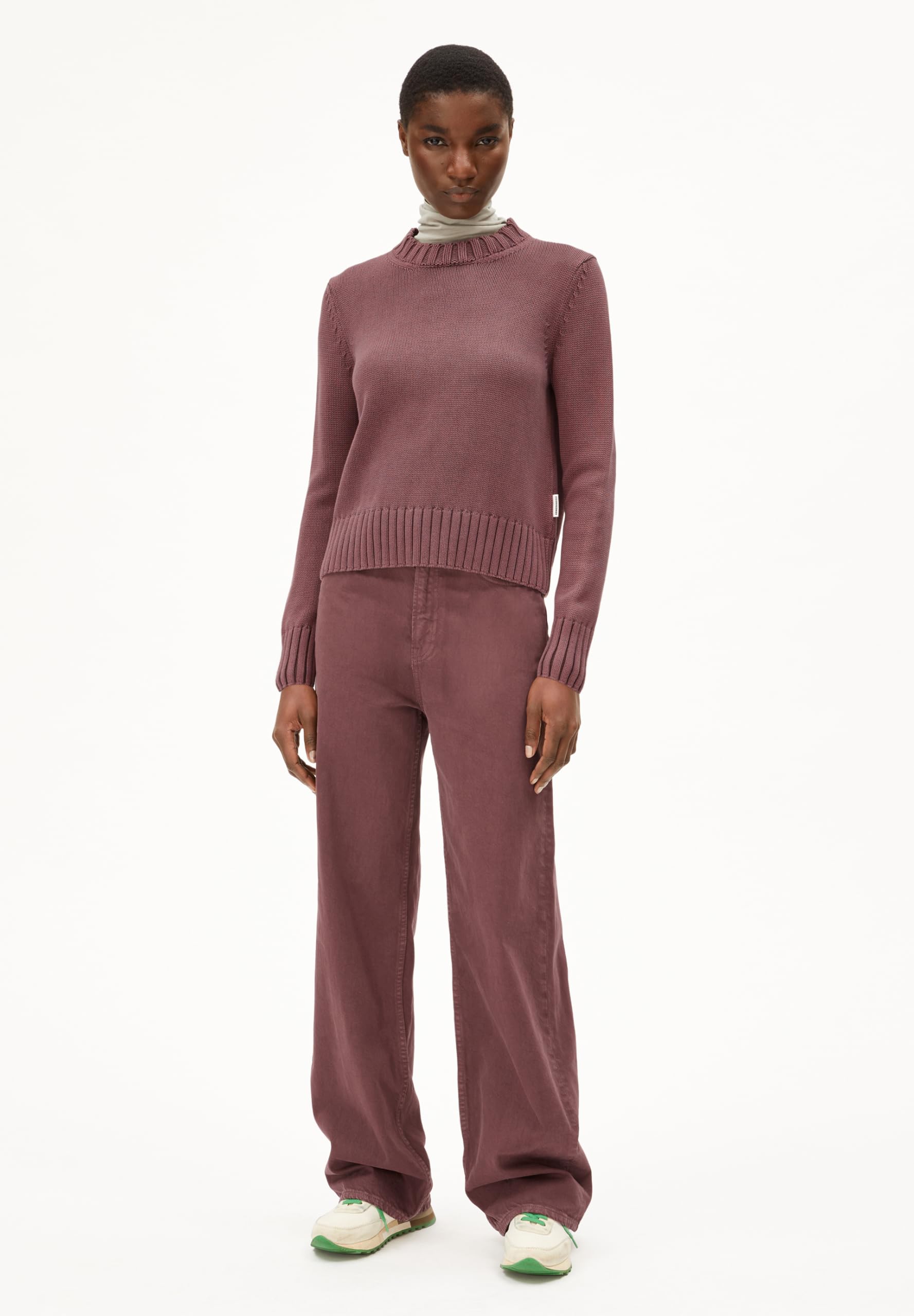 ARMEDANGELS Damen Pullover aus Bio-Baumwolle AMALIAAS GMT DYE Relaxed Fit