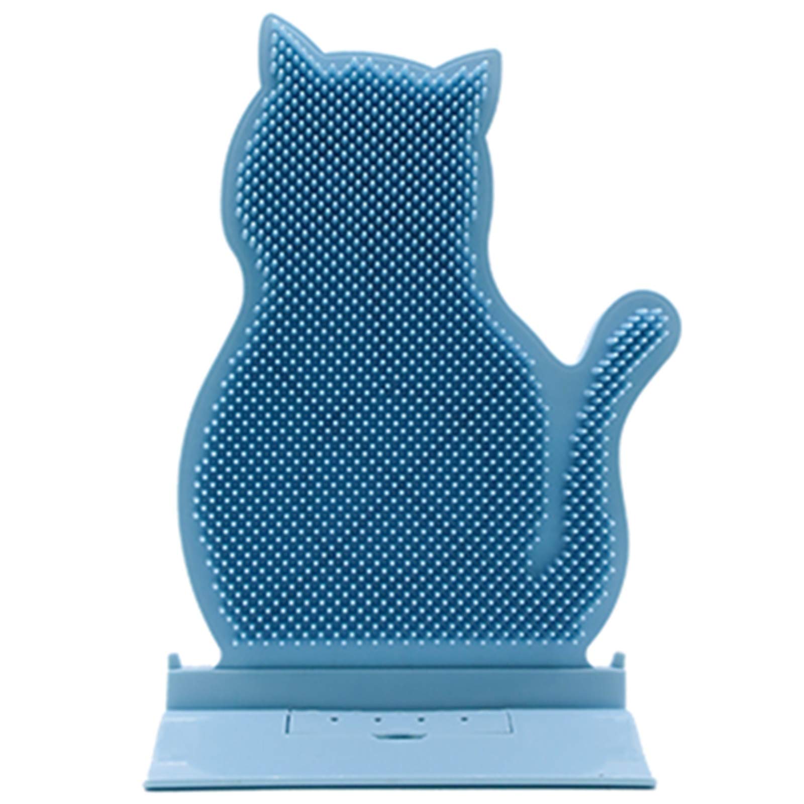 Poste de frottement de chat mural bleu : l'accessoire idéal pour le bien-être de votre félin