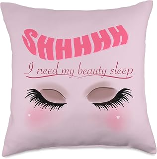 Wellness Sleep, Rest Serenity Queen, I Need My Beauty Sleep Throw Pillow