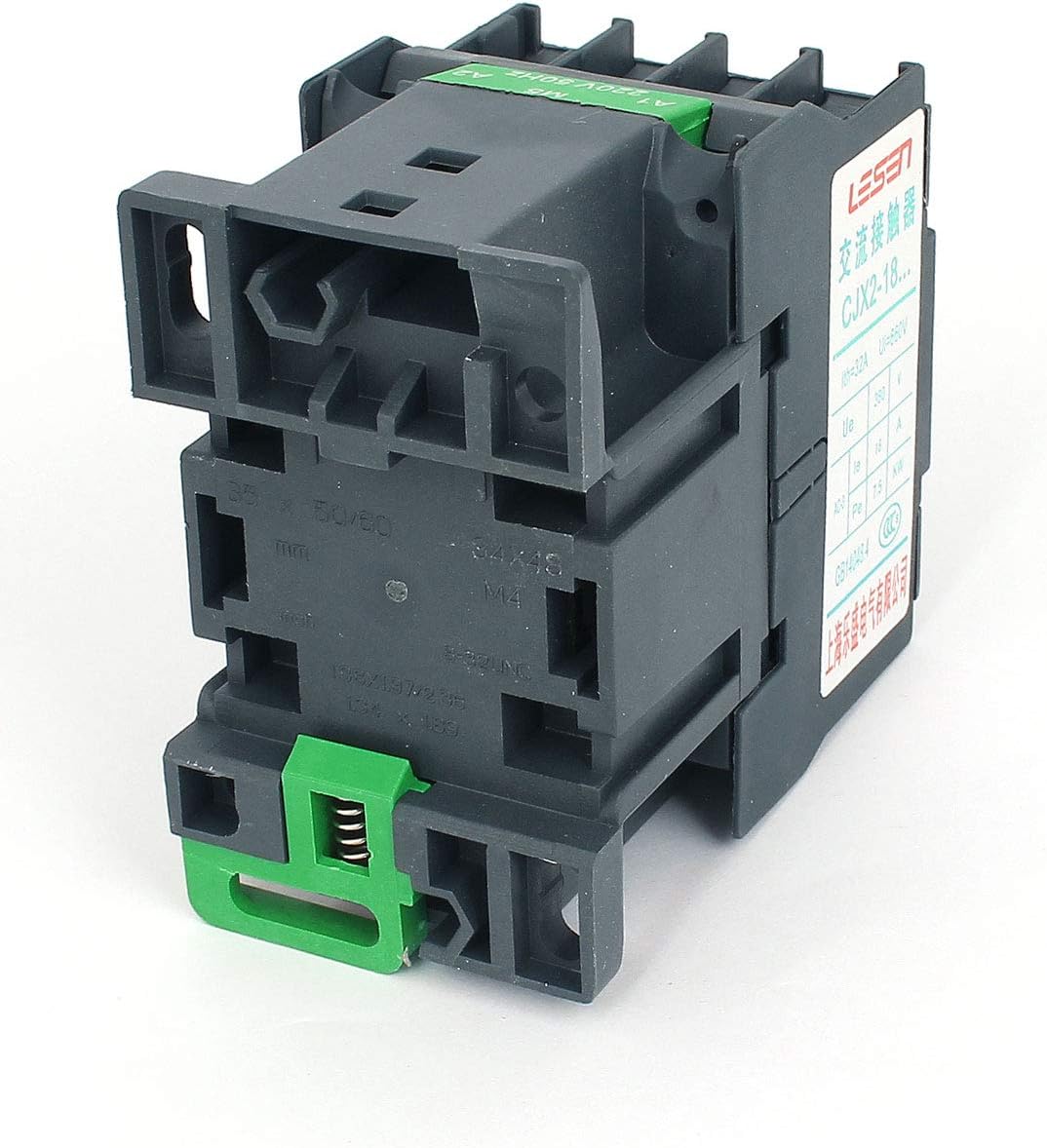 Aexit AC Contactor Distribution electrical Motor Relay 3-Phase Pole 1NO 220V Coil Voltage CJX2-1810