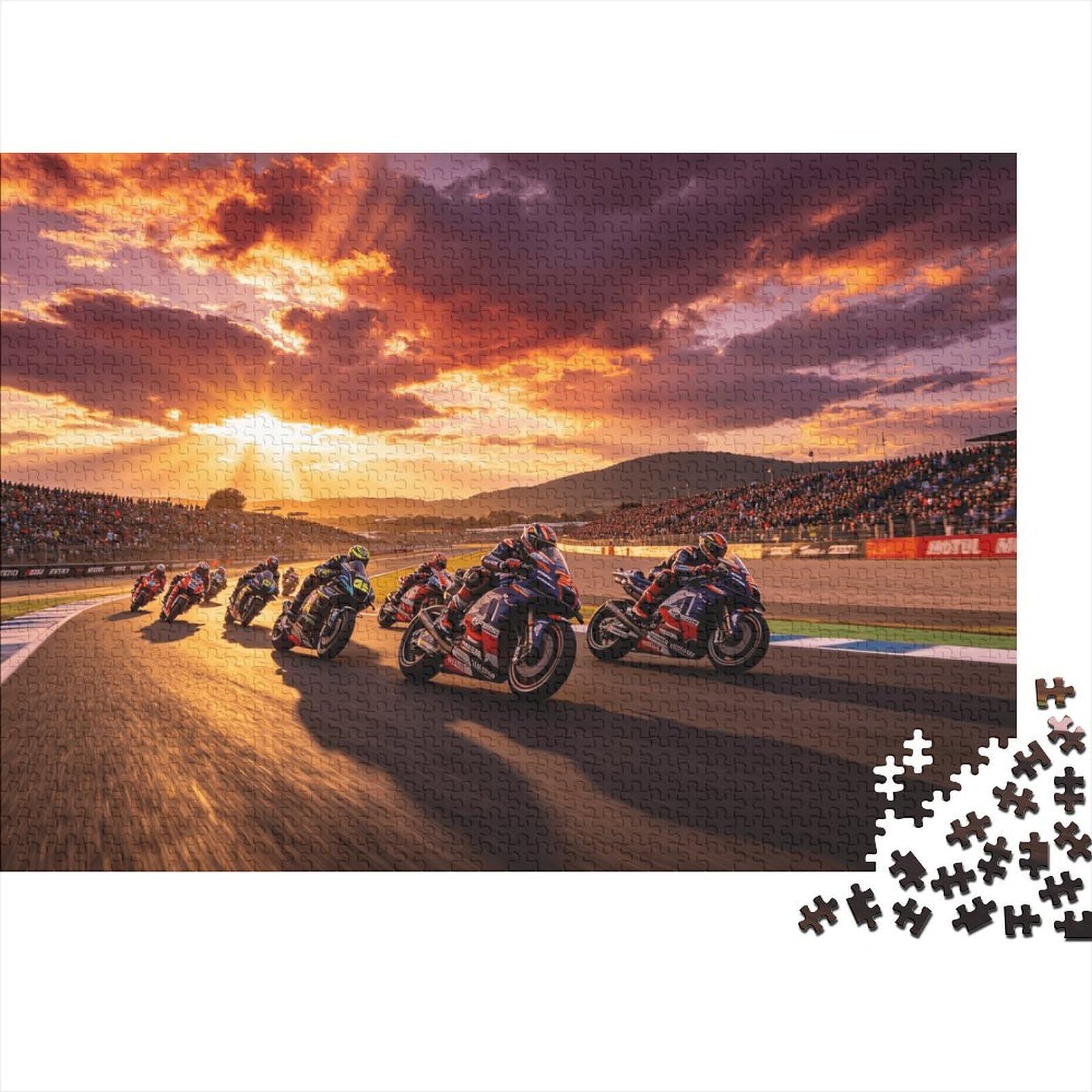 Rompecabezas 1000 piezas de motos para combatir el estrés y ejercitar la mente 8