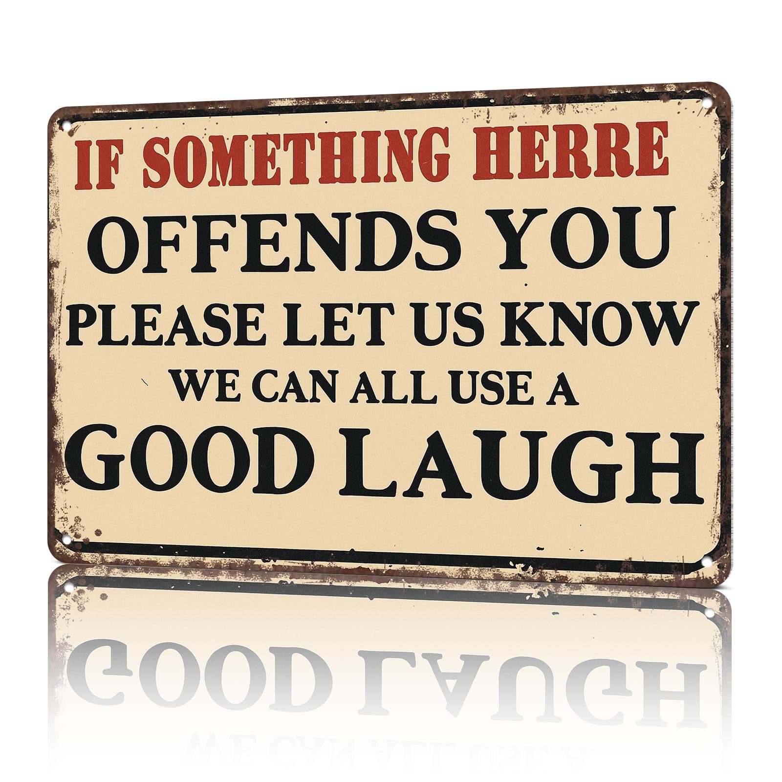 KWQDOZF Metal Signs Poster 8x12inch Funny Decorative Wall Decor Aluminum Sign Wall Art For Home Room Bedroom Office Decor