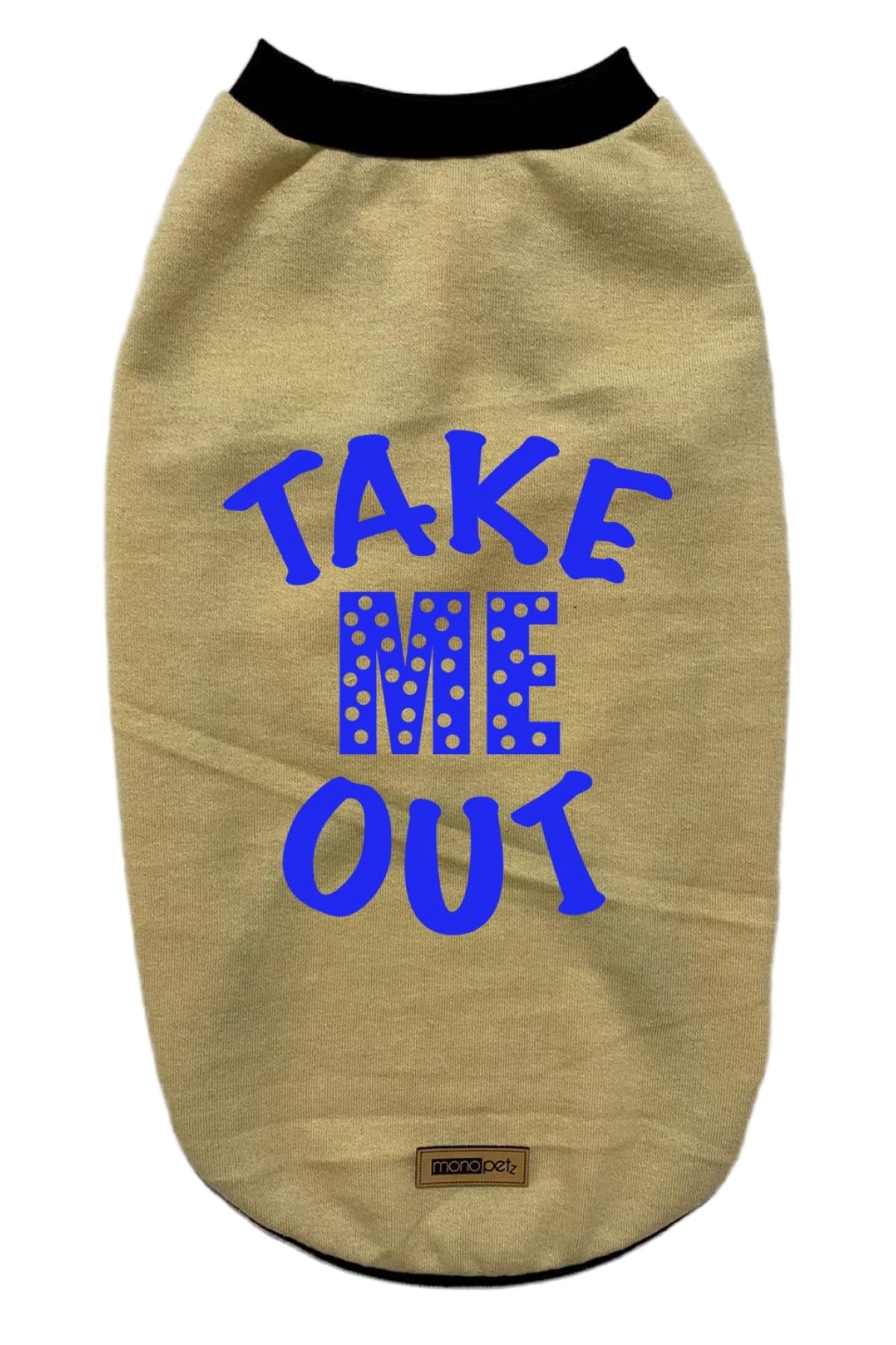 monopetz Yeni Sezon Köpek ve Kedi Kıyafeti - Açık Sarı (Taş) Take Me Out M Beden