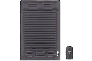 TOBTOS Double Sleeping Pad: Enhanced Camping Comfort with a Built-in Pillow and Foot Pump