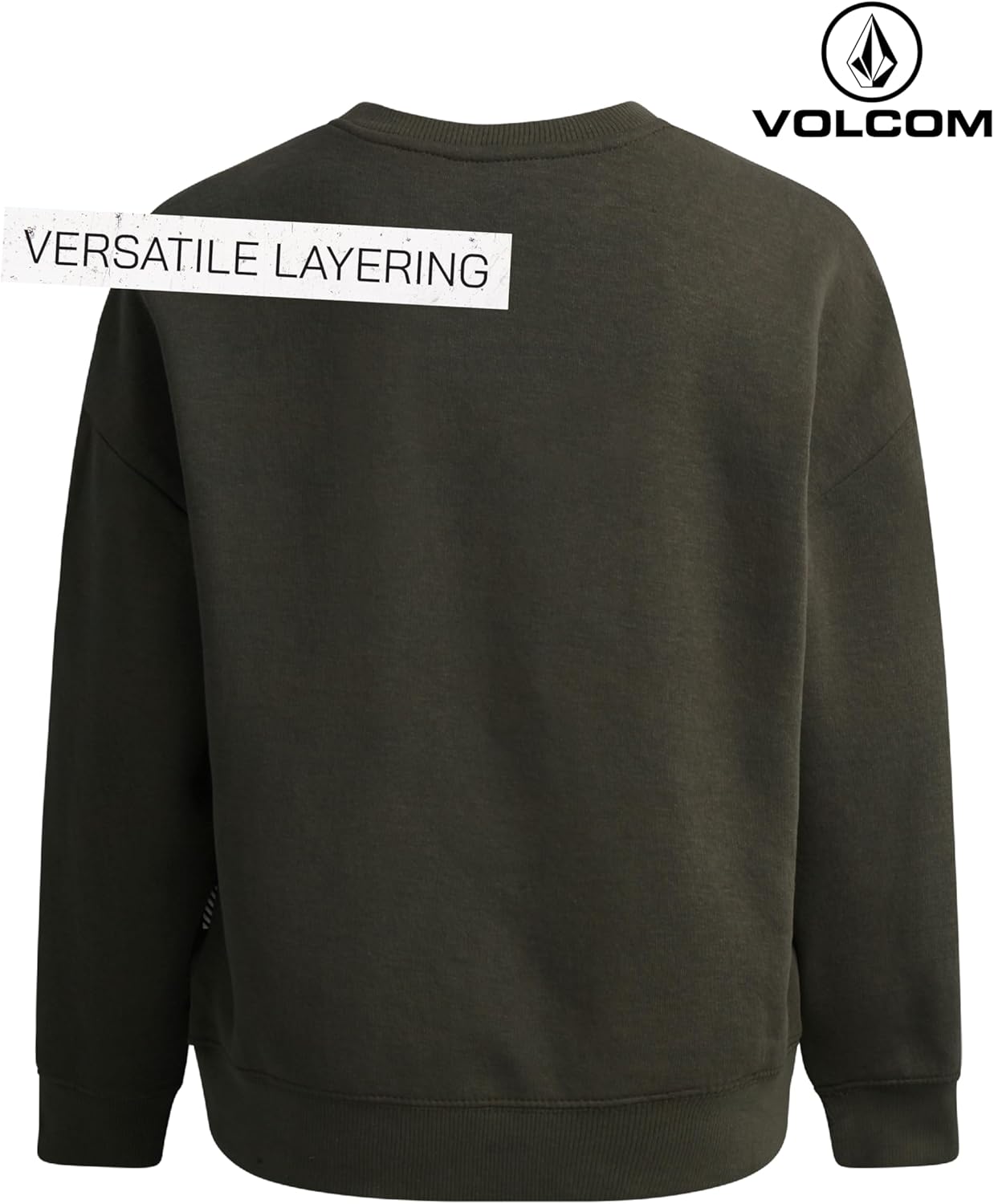Volcom Boys Sweatshirts - Breathable Performance Soft Fleece Classic Crewneck Graphic Pullover Sweatshirt for Boys - Image 6