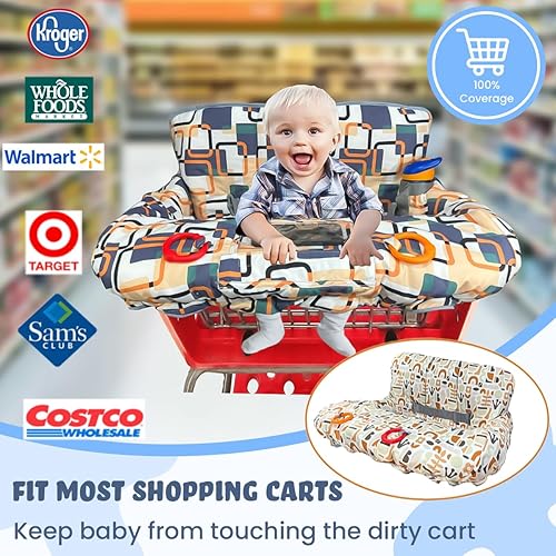 Miniatura 10 de Funda para carrito de compras para bebé, funda para carrito de comestibles para bebé niño y niña, funda para silla alta para bebé y niño, regalo de