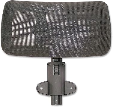 Lorell Mesh High-Back Office Headrest, Black, for use Hi-Back Mesh Chairs, 1 Count
