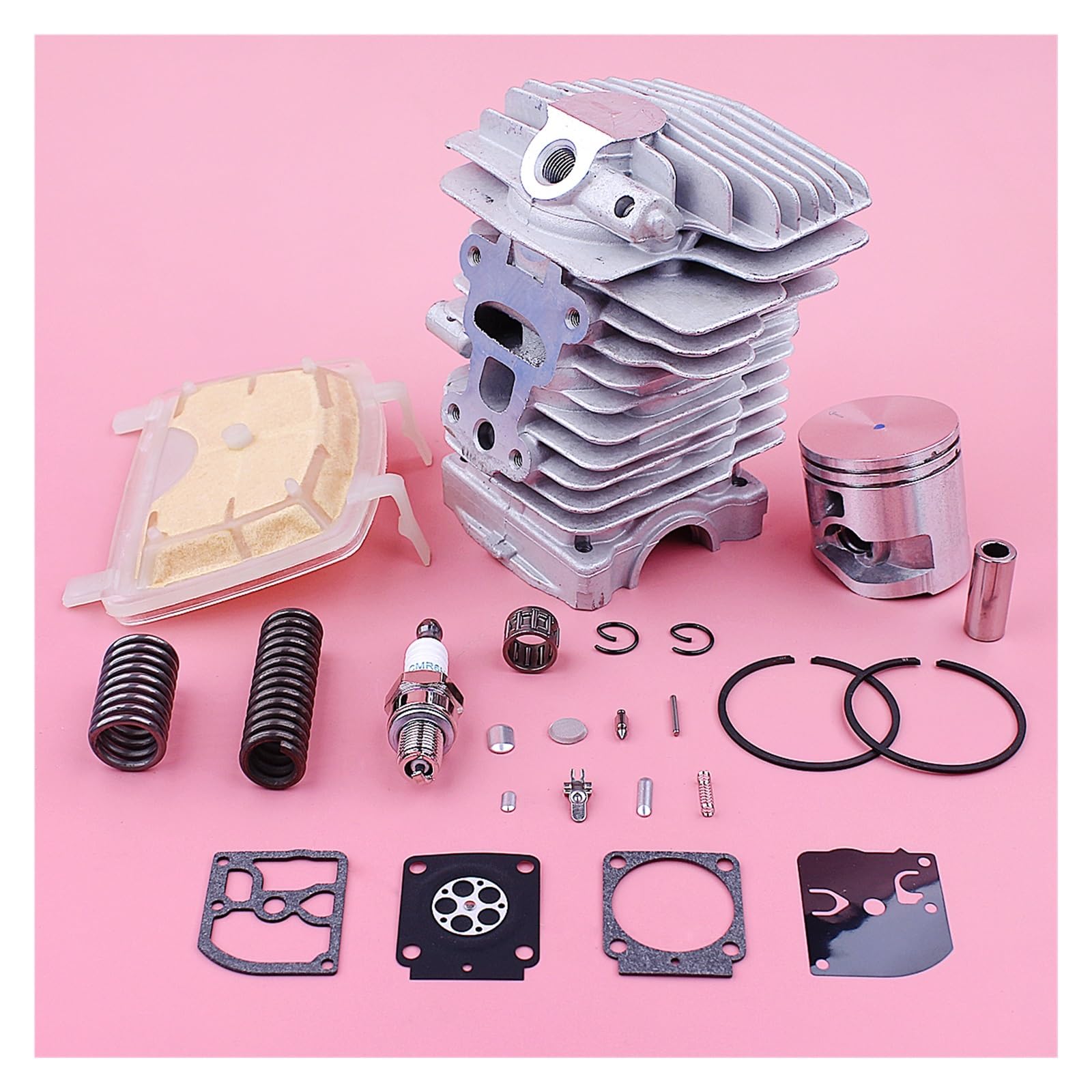 Kit De Cojinete Reparación Carburador Pistón Cilindro Gran 40mm Apto Compatible con Stihl MS211 MS181 MS171 MS171C MS181C MS211C Kit de cilindro y pistón moto Juego de cilindro pi