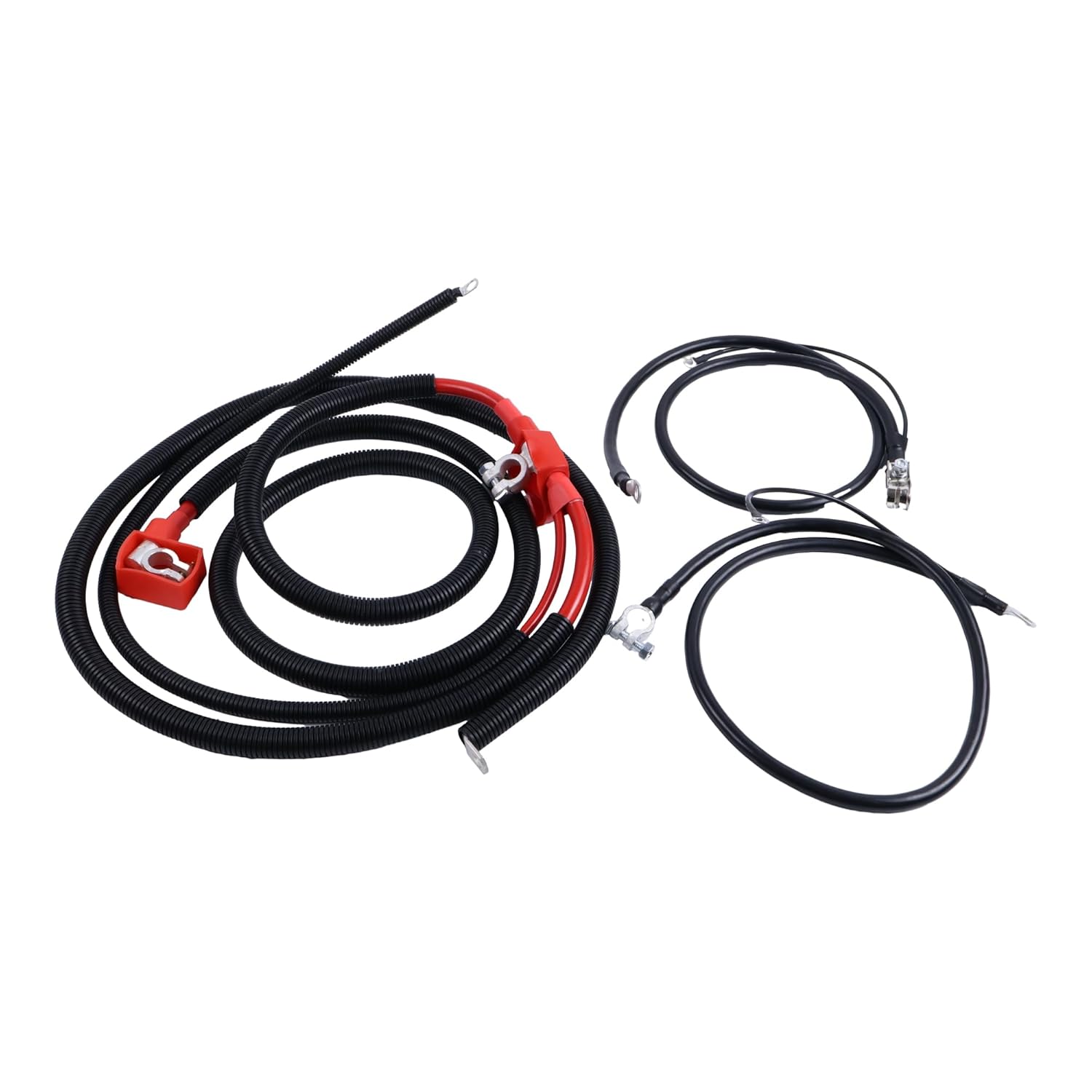 Cables Compatible with Ford 94.5-97 7.3L Powerstroke Negative & Positive Battery Starter Cables Kit 1994-1997 for A123-00HP A38-2UHLC A46-2UHC