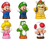 Fisher-Price Little People Toddler Toy My Mario 6-Piece Character Figure Set for Preschool Pretend Play Kids Ages 18+ Months