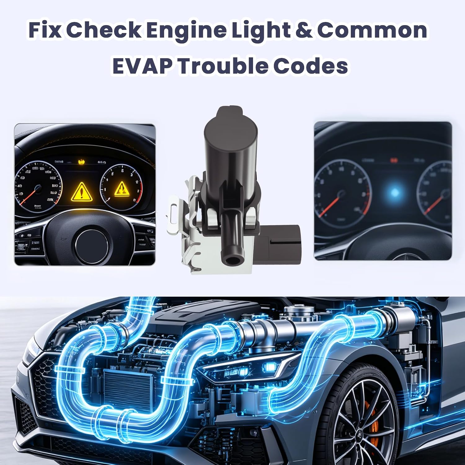 136200-3020 Vacuum Switching Valve – Compatible With Toyota Echo Scion xA xB 1.5L 2003 2004 2005 Replaces OE# 90910-12263 1362003020