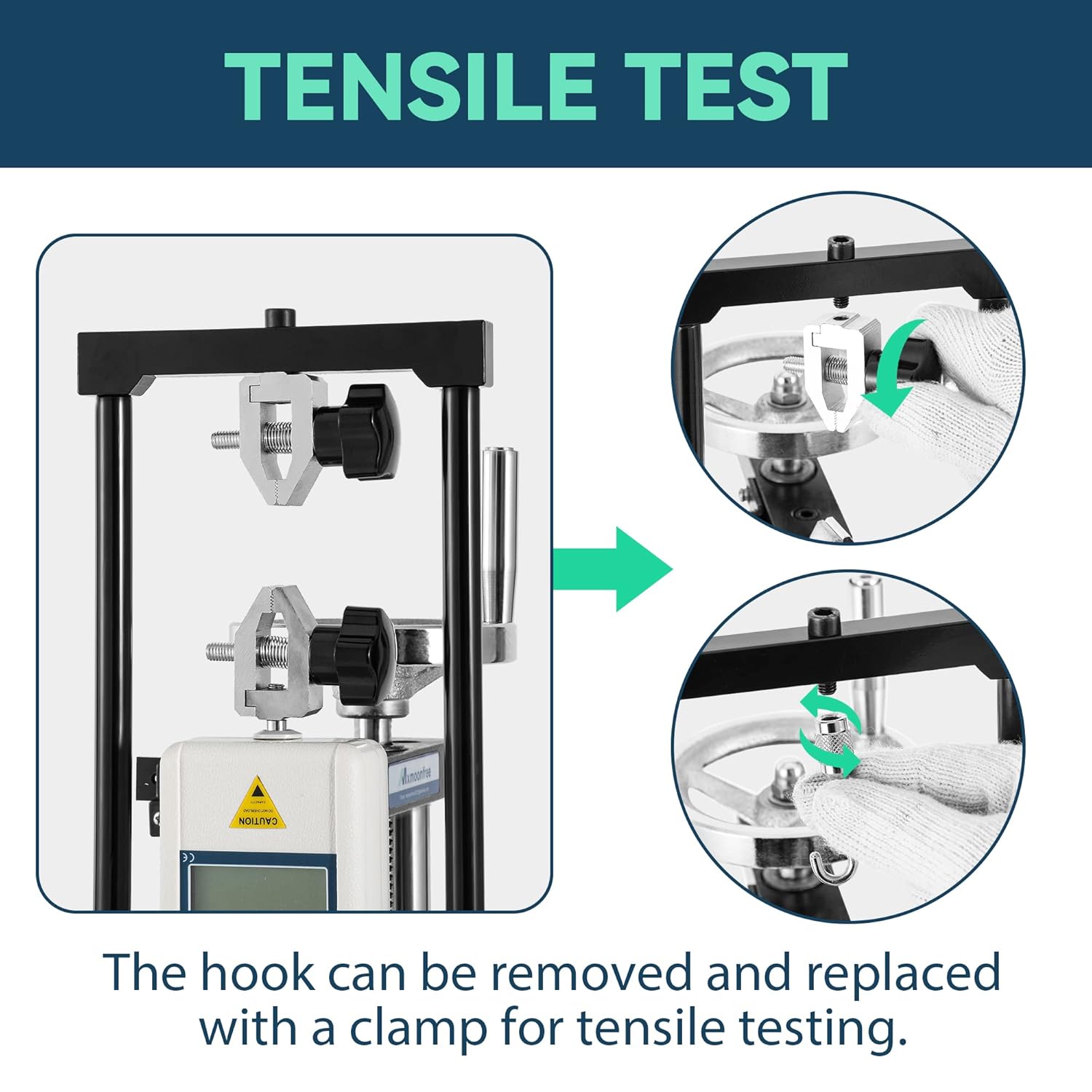 Buy Mxmoonfree Digital Force Gauge 500N Push Pull Gauge with Force Gauge Stand Force Test Stand