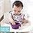 Bumkins Suction Silicone Baby Feeding Set, Bowl, Lid, Spoon, BPA-Free, First Feeding, Baby Led Weaning - Purple