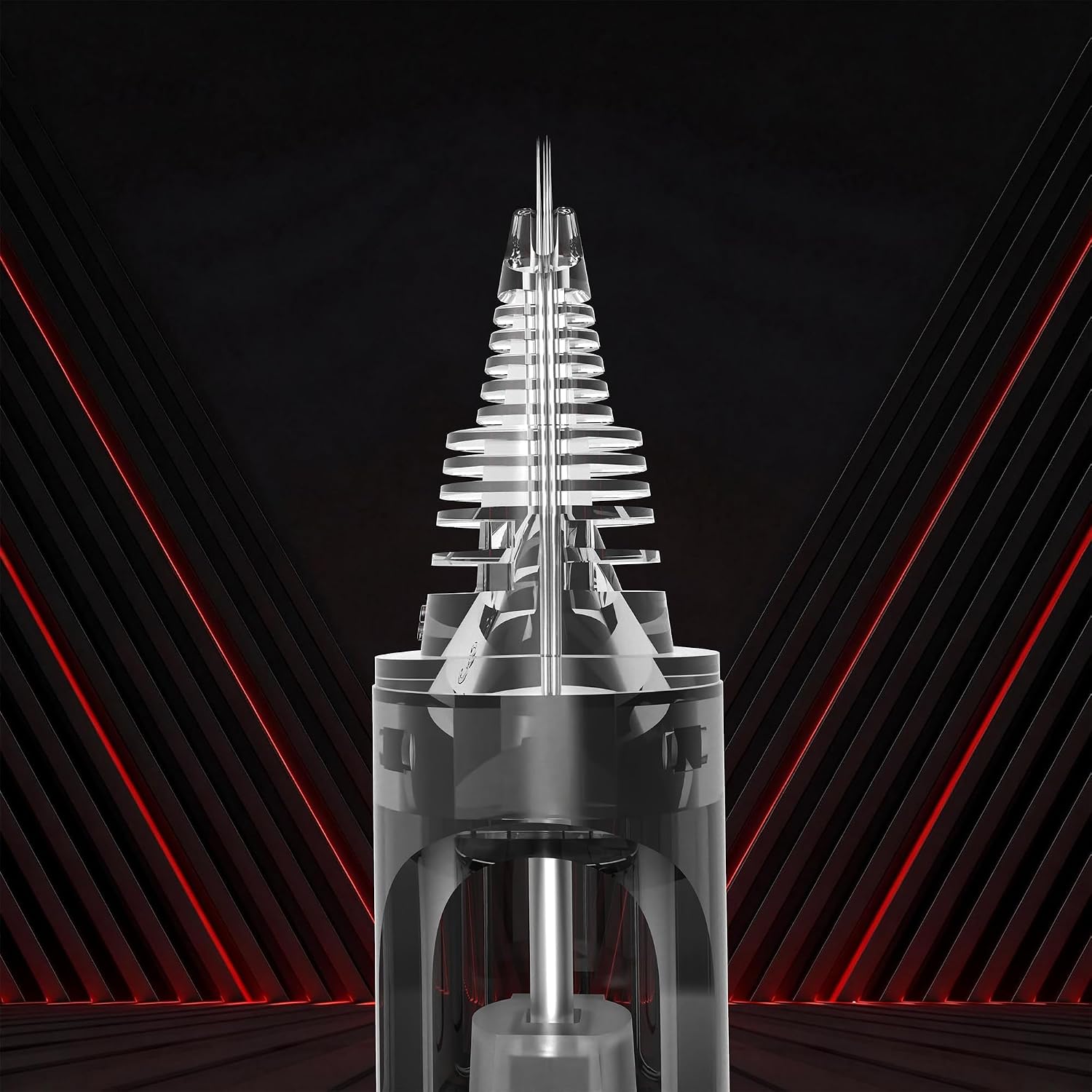 T-Tech Tattoo Equipment USA Round Liners Generation A, Medical-Grade Plastic and Silicon, Type 304 and 316 Stainless Steel (A1209RL)