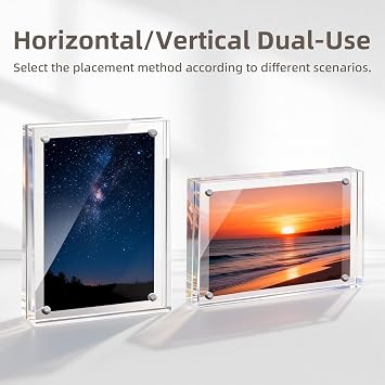 Mini Acrylic Picture Frames, 9x6cm Mini Photo Frame, Clear Photo Frame