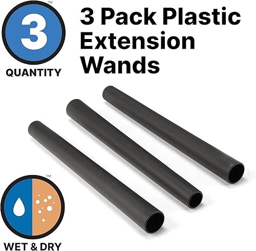 Miniatura 4 de Shop-Vac 90614-00 1 – barra extensora de 3 partes 1/4 pulgadas