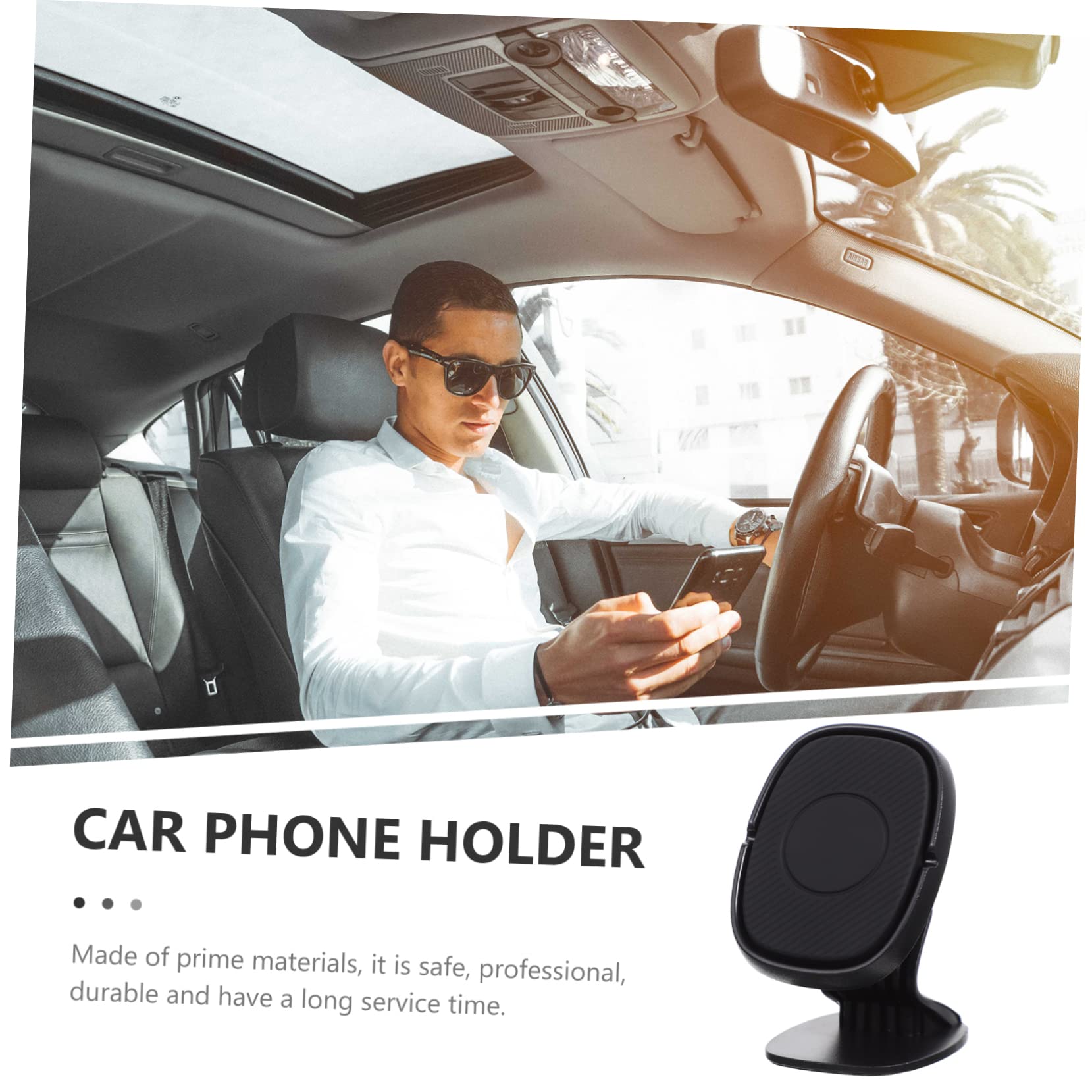 Gatuida 3pezzi Supporto Magnetico Per Smartphone Da Auto Porta Telefono Auto e Rotante Design Elegante Per Navigazione e Chiamate Sicurezza