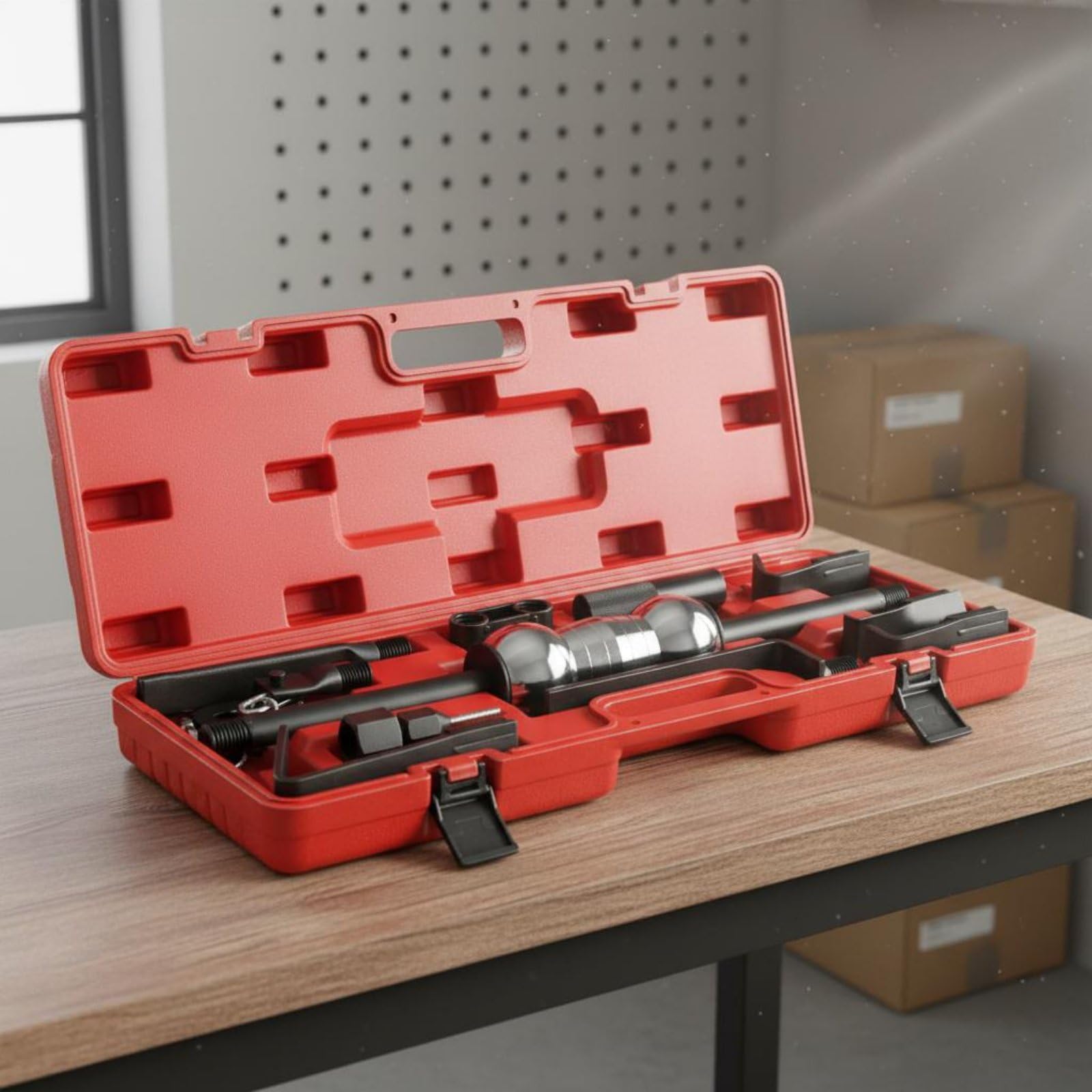Colcolo Attrezzatura per Riparazione Ammaccature Kit Carrozzeria Professionale Tirabozze Martello a Slitta in Lega Alta Resistenza con Accessori Multipli per, Painted
