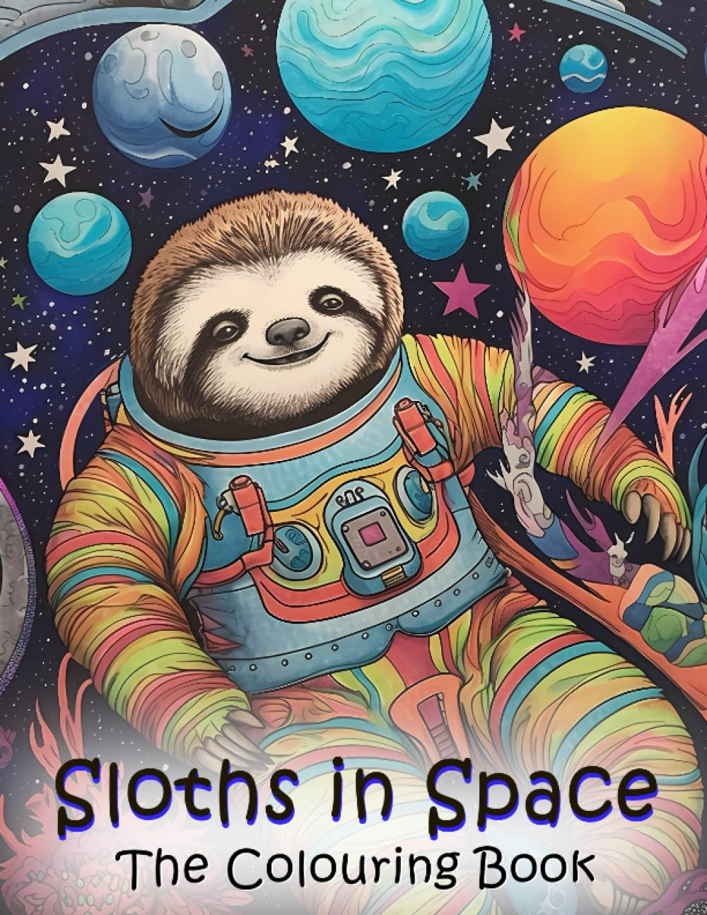 Sloths in Space: The Colouring Book