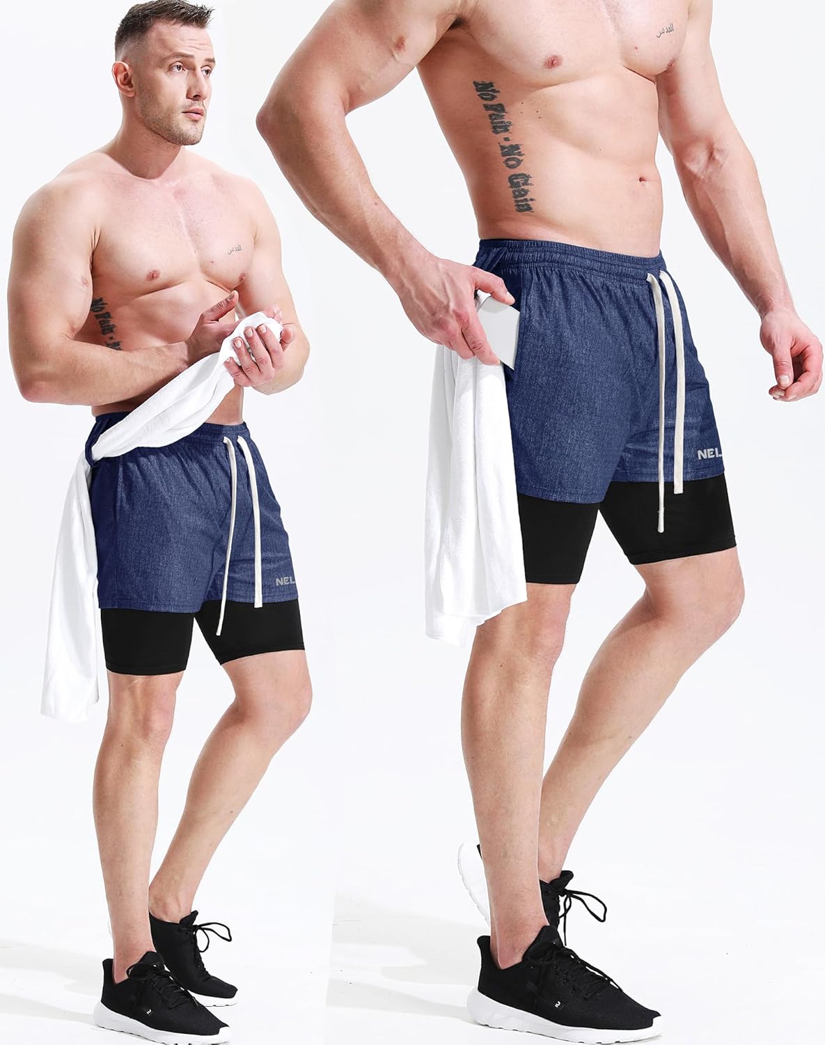 NELEUS Men's Lightweight Workout Athletic Shorts with Pockets - Image 6