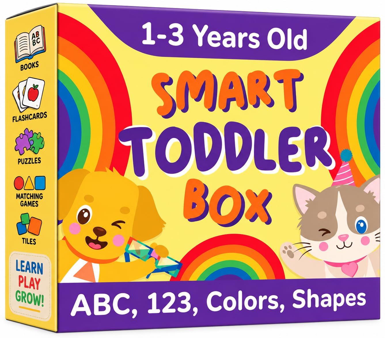 TOYVENTIVE Learning Toys for 2 Year Olds & Montessori Toys for 2 Year Old | Learning Resources Box, Learning Games, Educational Toys for 2 Year Old