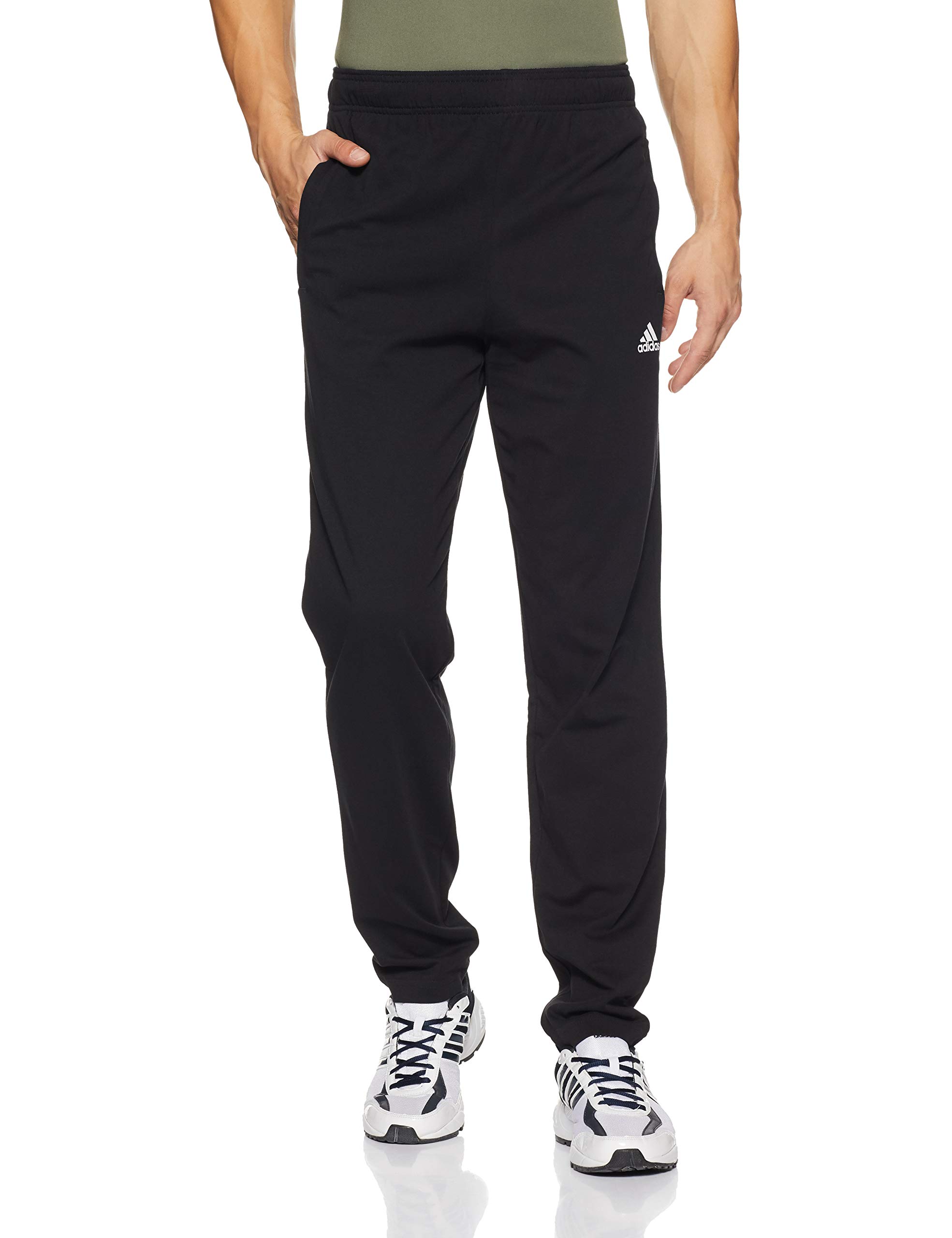 Adidas Men's Athletic Fit Mid Rise Polyester, Cotton Track Pants-picture-32