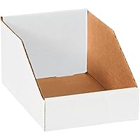 Vista 18 de Box USA BBINBIN29K Cajas de contenedores de tapa abierta, 2" x 9" x 4-1/2", kraft (paquete de 25)