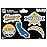 NFL Los Angeles Chargers 5-Piece Die-Cut Decal Sheet