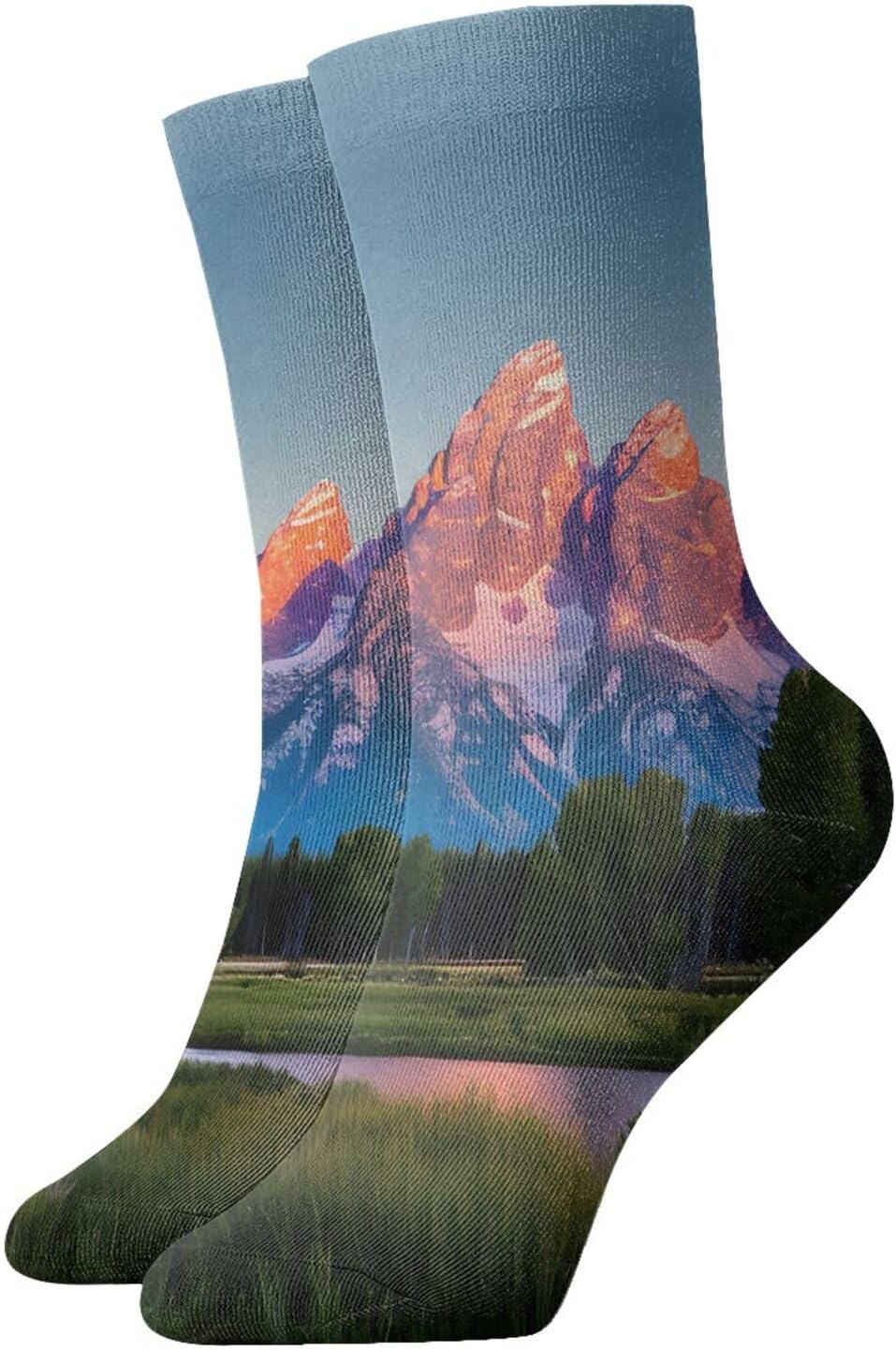 Grand Teton Park Fun Athletic Socks for Men & Women – Cool Gifts!