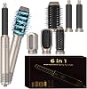 6 in 1 Hot Air Styler, Magic Styler Air Brush Hair Wrap Curler, 1000W Powerful Negative Ionic Hot Airbrush Airstyler, Smooth Hair Styler for Drying, Curling, Volumizing, Straightening, All Hair Types