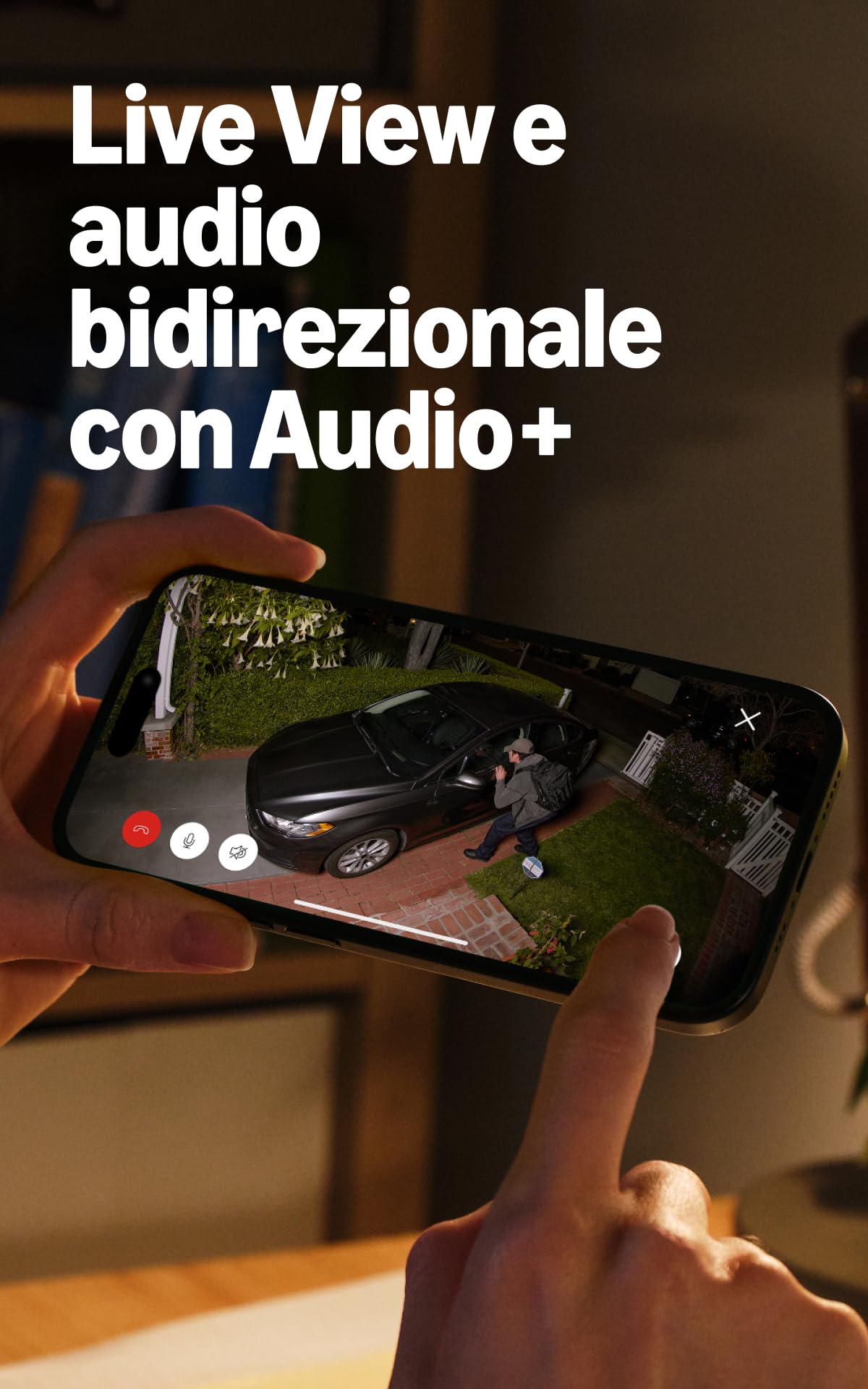 Ring videocamera Pro con faretti (Spotlight Cam Pro, ultimo modello) Power over Ethernet | Videocamera di sicurezza per esterni | Retinal 4K, zoom 10x | Prova gratuita di 30 giorni del piano Ring