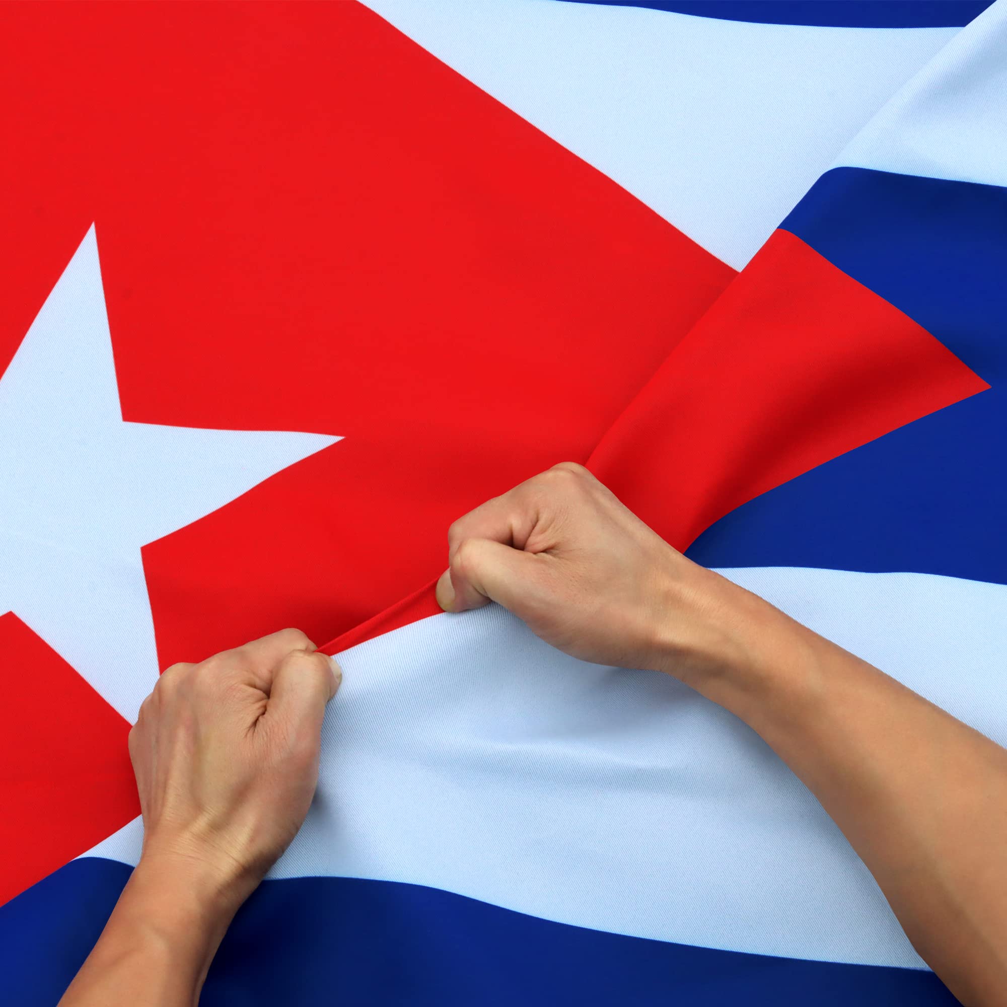Drapeau Cuba 3x5 Ft résistant double face 3-Ply Rip-Proof pavillon national cubain