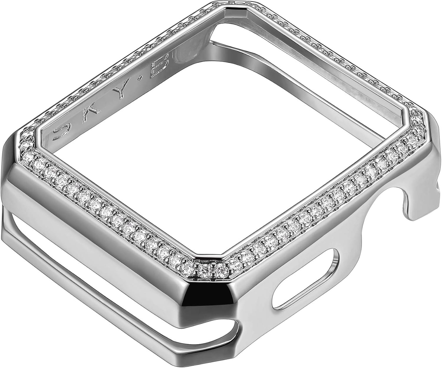 70% Off Discount SKYB Deco Halo Silver Protective Jewelry Case for Apple Watch Series 1, 2, 3, 4, 5 Devices - 42mm