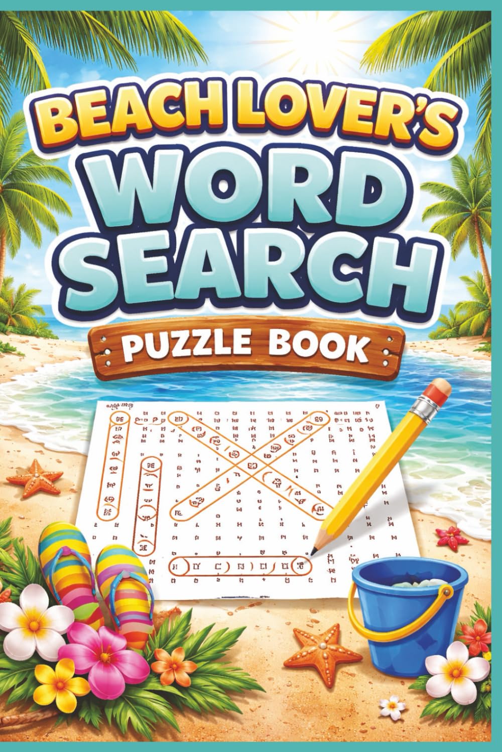 The Beach Lover's Word Search Puzzle Book: Fun and Challenging Ocean Word Search Puzzle Book for Teens, Adults and Seniors